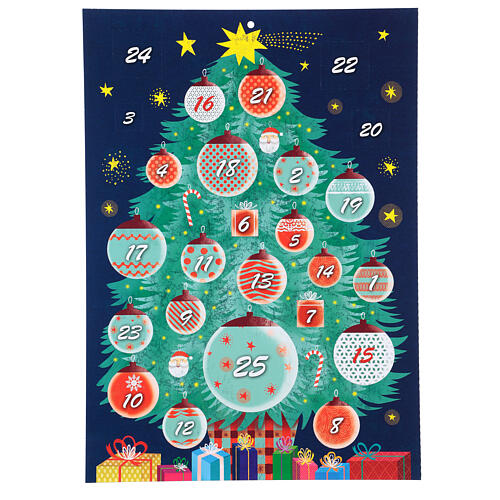 Advent calendar with Christmas tree 1