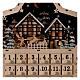 Calendrier de l'Avent bois étoile lumière boîte à musique 40x40x10 cm s4