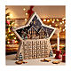 Calendario dell'Avvento legno stella luce carillon 40x40x10 cm s2