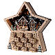 Calendario dell'Avvento legno stella luce carillon 40x40x10 cm s3