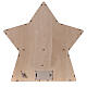 Calendario dell'Avvento legno stella luce carillon 40x40x10 cm s7