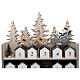 Advent calendar Santa Claus sleigh gray wood 30x40 cm s7