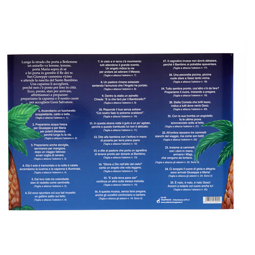 Adventskalender Poster Krippe Aufkleber 4