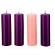 Advent wreath kit with matte liturgical candles 8x2.5 in s3