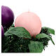 Advent wreath kit with matte round candles 4 in s5