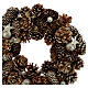 Christmas wreath with pinecones and golden balls 12 in s2