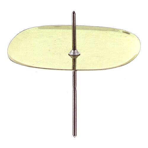 Gold square candle holder diam. 55 mm 1