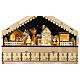Calendario dell'avvento legno casa alpina 40x45x10 cm s4