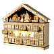 Calendario dell'avvento legno casa alpina 40x45x10 cm s7