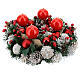 Advent wreath kit, wreath with red wax candles s1