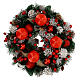 Advent wreath kit, wreath with red wax candles s5