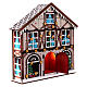 House-shaped Advent calendar with lights and music, 15x14x4 in s3