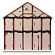 Wooden house Advent calendar melody lights 40x35x10 cm s5
