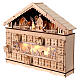 Wooden house Advent calendar snowy town 40x50x10 cm s3