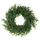Advent wreath of green fir branches and glitter, 12 in s1
