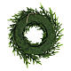 Ghirlanda natalizia corona Avvento glitterata verde 30 cm s4