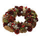 Avent wreath with pinecones, dried flowers and berries, 14 in s3