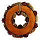 Couronne de Noël pommes de pin fleurs séchées baies 35 cm couronne Avent s5