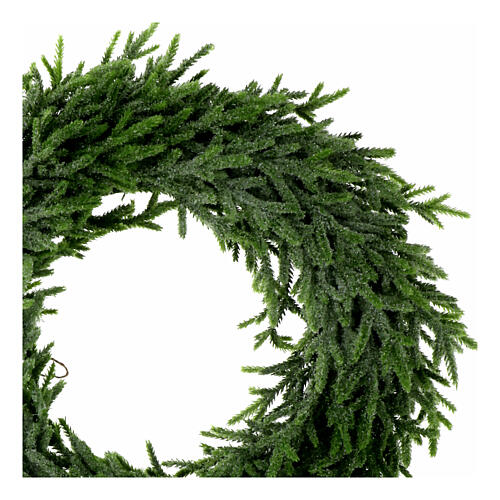 Couronne Avent pailletée verte 45 cm 3