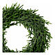 Corona Avvento ghirlanda natalizia glitterata 45 cm verde s2