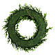 Corona Avvento ghirlanda natalizia glitterata 45 cm verde s4