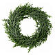 Green Advent wreath glitter Christmas wreath 45 cm  s1