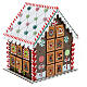 Advent calendar, wooden gingerbread house, 12x8x10 in s1