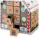 Advent calendar, wooden gingerbread house, 12x8x10 in s2