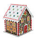 Calendrier Avent maison en pain d'épices 30x20x25 cm bois s10