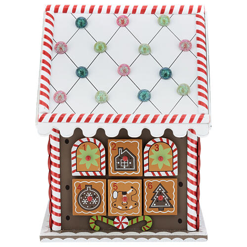 Advent calendar gingerbread house 30x20x25 cm wood 9