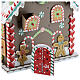 Advent calendar gingerbread house 30x20x25 cm wood s4