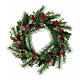 Advent wreath of 24 in, eucalyptus branches and red berries s1