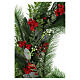 Corona adviento 60 cm nido ramitas eucalipto bayas rojas s5