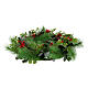Advent wreath 60cm nest of eucalyptus twigs red berries s4