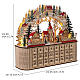 Wooden Advent calendar with lights, German style, 16x18x5 in s3