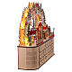 Calendario dell'Avvento legno stile tedesco illuminato 40x45x15 cm s7
