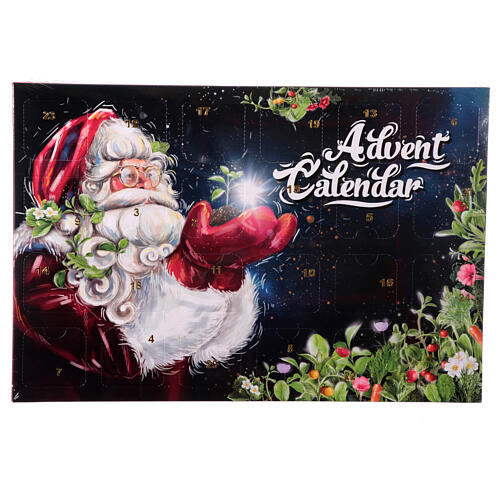 Kalendarz adwentowy Święty Mikołaj 24 ziarenek do sadzenia w szklarni 1