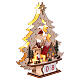 Advent dater, wooden Christmas tree with LED lights, 14x12x4 in s6