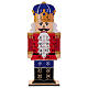 Christmas Nutcracker Advent Calendar red wooden jacket 55x25x5 cm s1