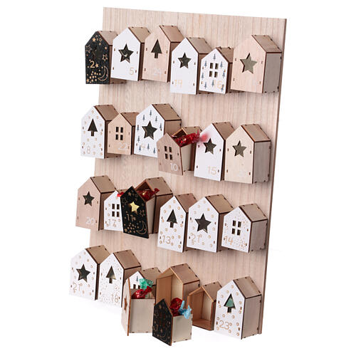Adventskalender aus MDF in Naturholzoptik – 45 × 35 × 5 cm 8