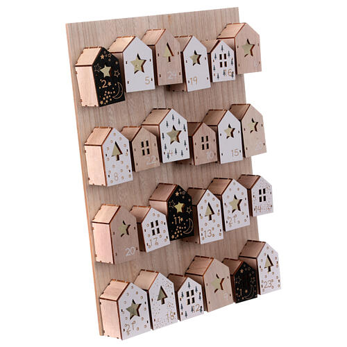 Adventskalender aus MDF in Naturholzoptik – 45 × 35 × 5 cm 10