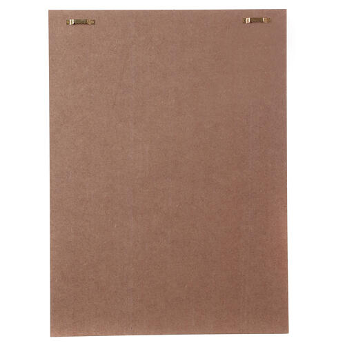 Natural wood color Advent calendar 45x35x5 cm 12