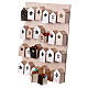 Natural wood color Advent calendar 45x35x5 cm s8