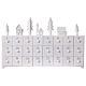 Adventskalender aus weiß lackiertem MDF mit Dekor – 30 × 10 × 45 cm s2