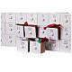Adventskalender aus weiß lackiertem MDF mit Dekor – 30 × 10 × 45 cm s3