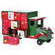 Colorful wooden truck Advent calendar 20X15X30 cm s8