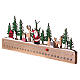 Advent Calendar stylized horizontal wooden 40X3X20 cm s6