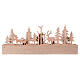 Advent Calendar stylized horizontal wooden 40X3X20 cm s10