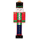 Advent calendar: nutcracker with drawers, colourful wood, 20x6x4 in s1