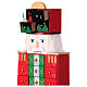 Advent calendar: nutcracker with drawers, colourful wood, 20x6x4 in s3
